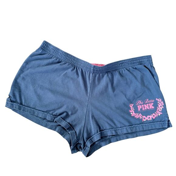 Victoria’s Secret Pink Y2K Spelll Out Lounge Shorts M Rhinestones Barbiecore - Picture 1 of 7